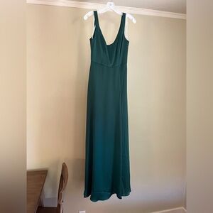 David's Bridal Juniper Satin Gown
